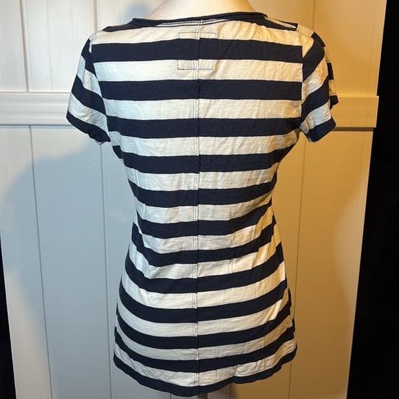Abercrombie & Fitch blue/white stripped shirt - Picture 3 of 4